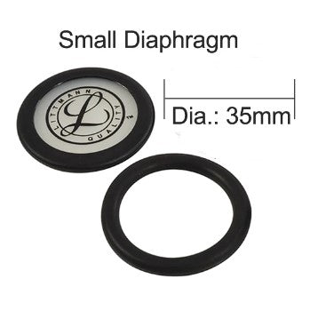 Spare Parts-3M Littmann Stethoscope Diaphragm Small & Non-Chill Bell Sleeve-Black