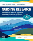 Nursing Research: Methods and Critical Appraisal for Evidence-Based Practice, 11e