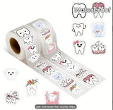 Acc-500pcs Tooth Stickers Roll
