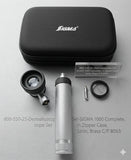 Dermatoscope Set-SIGMA 1000 Complete, In Zipper Case, Satin,Brass C/P 8063