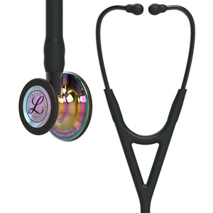 Cardio Steth-3M Littmann Cardiology IV Diagnostic Stethoscope: High Polish Rainbow & Black-Smoke Stem 6240