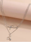 Med Acc-Necklace-Heart & Stethoscope-silver