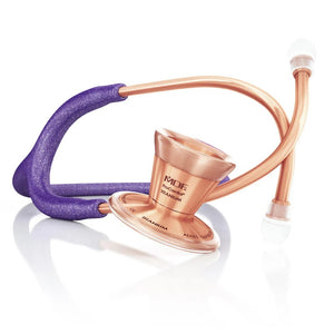 Cardio Steth-MDF Procardial® Titanium Cardiology Stethoscope-Purple Glitter/Rose Gold-7277