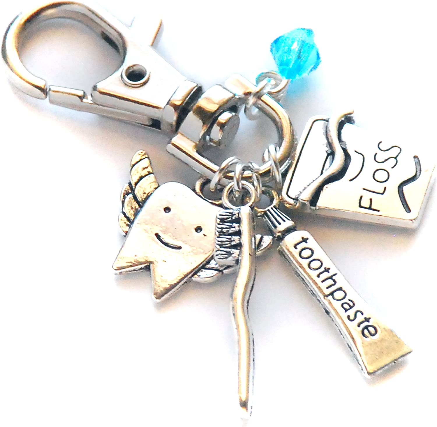 Med Acc-Key Ring-Toothbrush & Teeth-original Med Acc-Key Ring-Toothbrush & Teeth-original