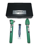 8044-ENT Diagnostic Set OMNI 3000 Oto/Ophth Deluxe, LED WOSB, Green Color, Hard Case