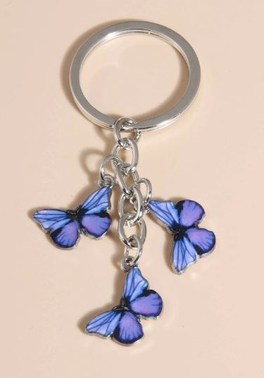 Acc-Key Ring-3 Butterflies Acc-Key Ring-3 Butterflies