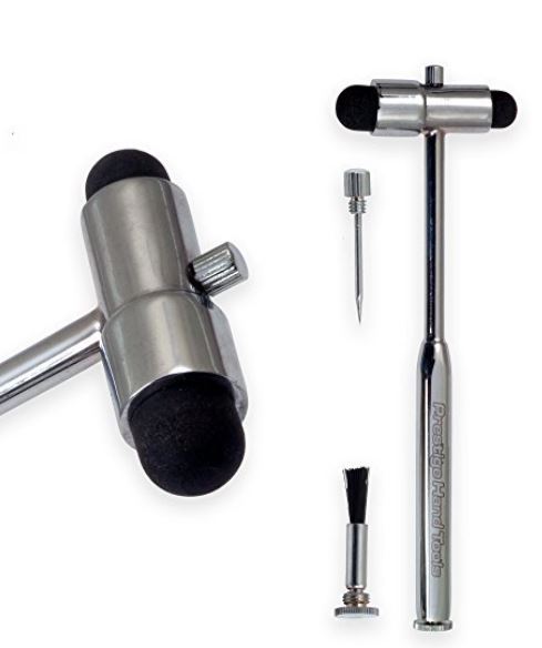 Hammer-Babinski Buck Reflex Hammer with Needle and Brush-Telescoping Handle
