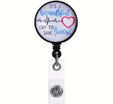 Creative Doctor/nurse Brooch Badge With Retractable Easy Pull Buckle For Students' Id Card, Work Permit Card 3