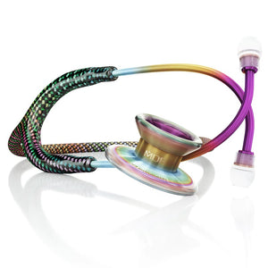Steth-MDF Md One® Epoch® Titanium Adult Stethoscope Freya Carbon Fiber/Kaleidoscope-7167