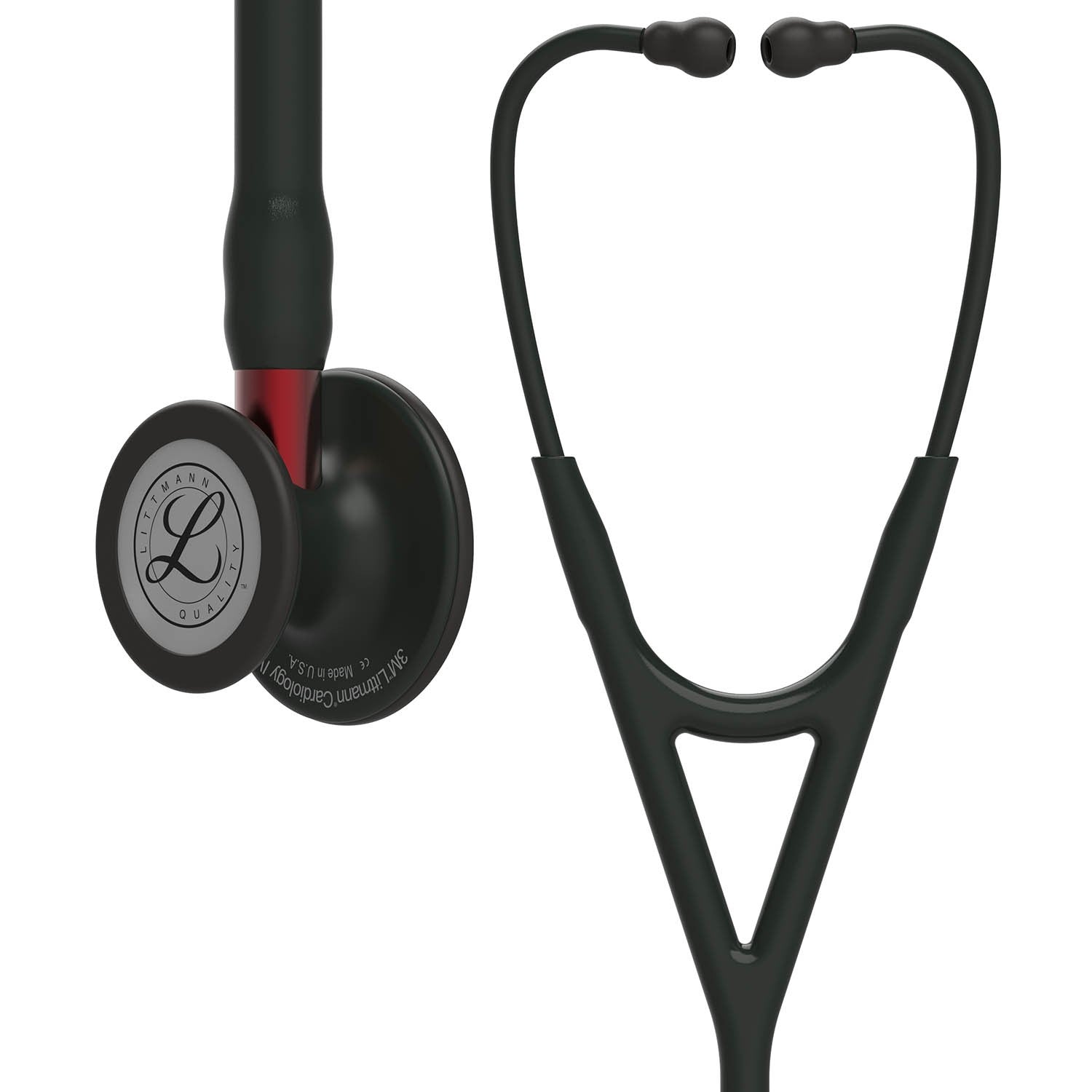 3M Littmann Cardiology IV Diagnostic Stethoscope: Black Red 6200