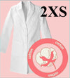 5042-ABC Lab Coat-Cotton Unisex-White-2XS | ABC Books