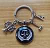 Lawyer’s Emblem with Scale Keychain