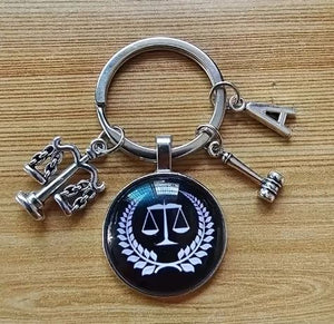 Lawyer’s Emblem with Scale Keychain