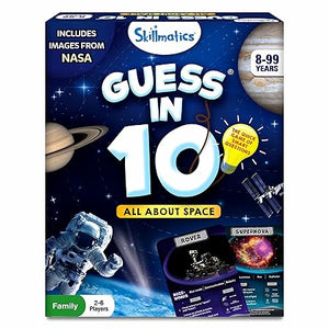 Skillmatics Card Game - Guess in 10 NASA Space, Perfect for Boys, Girls, Kids & Families Who Love Educational Toys, Gifts for Ages 8, 9, 10 and Up