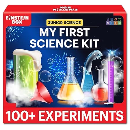 Einstein Box My First Science Kit for Boys and Girls Aged 4-6-8|Birthday Gifts Ideas for Kids| STEM Learning & Education Toys for 4,5,6,7,8 Year Olds | Gift Ideas for Boys & Girls | | Einstein Einstein Box My First Science Kit for Boys and Girls Aged 4-6-8|Birthday Gifts Ideas for Kids| STEM Learning & Education Toys for 4,5,6,7,8 Year Olds | Gift Ideas for Boys & Girls | | Einstein