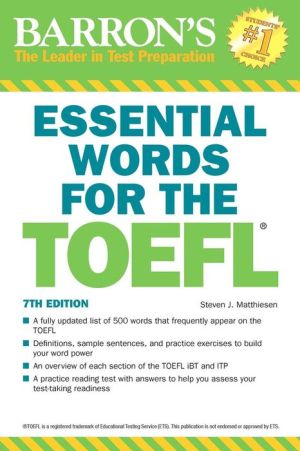 Essential Words for the TOEFL (Barron's Test Prep), 7e