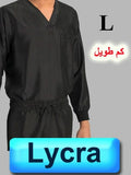 4063-ABC Scrub-Lycra Tweh-Long Sleeve-Black-L