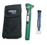 8004-Otoscope Set OMNI 3000 Standard, LED WOSB, Green Color, Soft Pouch