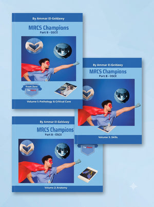 MRCS Champions: Part B OSCE Pathology and Critical Care and Anatomy and Skills, 3-Volume Set
