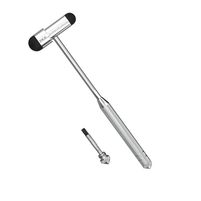 Hammer-Babinski Buck Reflex Hammer with Needle and Brush Black-MDF-7006