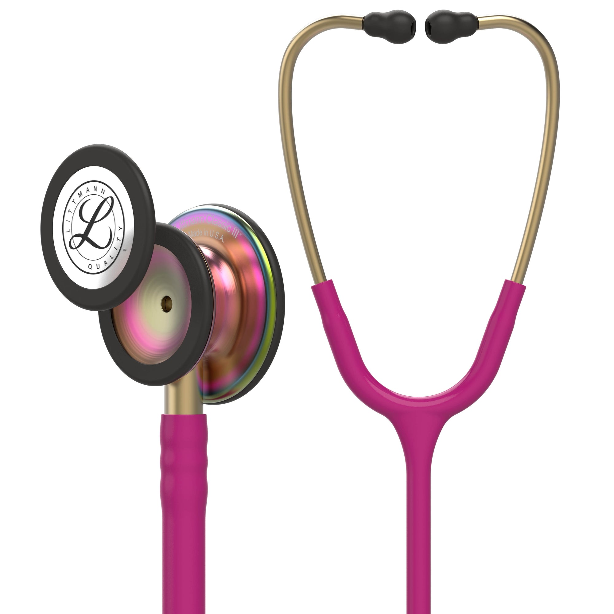 3M Littmann Classic III Monitoring Stethoscope: Rainbow Raspberry 5806