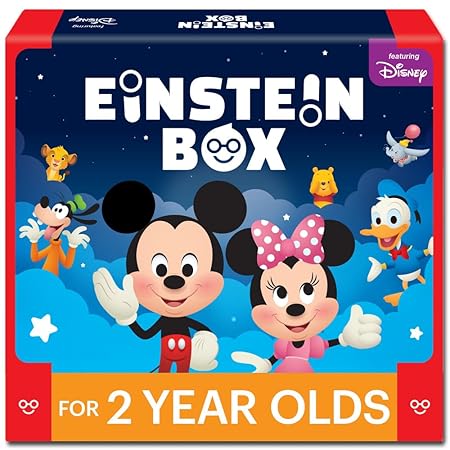 Einstein Box for 2-Year-Old Boys/Girls | Gift Toys for 2-Year-Old Kids | Board Books and Fun Games | Learning and Educational Toys and Games | | Einstein