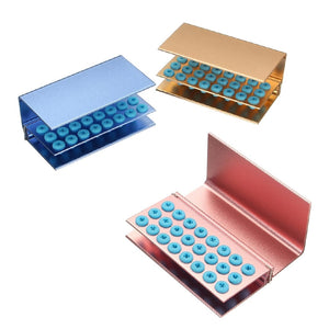 Dent. Inst-Bur Holder Whith Rubber 24 Holes Autoclavable