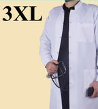 5061-ABC Lab Coat-Unisex-Twill Fabric-White-3XL | ABC Books