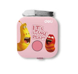 Tape Measure Automatic Lock System(1.5m)-Deli Larva-Pink