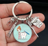 Med Acc- Stethoscope & Toothbrush Charms Keychain