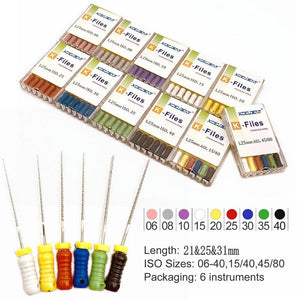 Dent. Inst-K files (10) L 25 mm