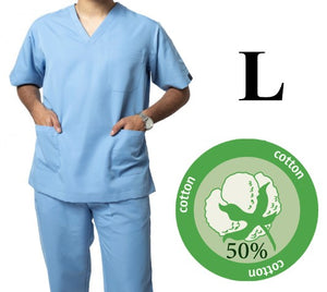 4240-ABC Scrub-Tetron-Ceil Blue-L | ABC Books