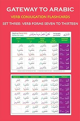 Gateway to Arabic Verb Conjugation Flashcards Set 3: Verb Forms Seven to Thirteen