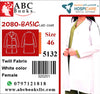 5132-Hospicare-Basic Lab Coat-2080-Female-Twill Fabric-Belted-White-46 | ABC Books