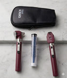 Oto-Ophth Set-ENT Diagnostic Set OMNI 3000 Oto/Ophth Deluxe, LED WOSB, Burgundy Color, Soft Pouch 8036