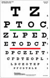 Medical Tools-Snellen Eye Chart for Visual Acuity and Color -Chart Hardboard-55*26 CM-Vision Tester | ABC Books