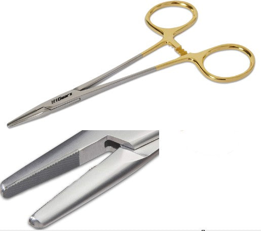 Surg. Insts-Needle Holder-Tungsten Carbide-Gold Plated-18cm-ROSS Surg. Insts-Needle Holder-Tungsten Carbide-Gold Plated-18cm-ROSS