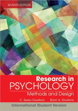 Research In Psychology : Methods and Design ( ISV), 7e