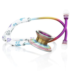 7185-MDF Md One® Epoch® Titanium Adult Stethoscope-Paw Print/Kaleidoscope