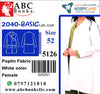 5126-Hospicare-Basic Lab Coat-2040-Female-Poplin Fabric-Belted-White-52 | ABC Books