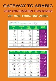 Gateway to Arabic Verb Conjugation Flashcards Set 1: Form One Verbs