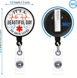 Creative Doctor/nurse Brooch Badge With Retractable Easy Pull Buckle For Students' Id Card, Work Permit Card