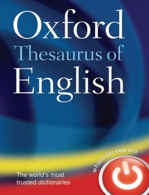 Oxford Thesaurus of English, 3e