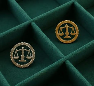 Lawyer’s Emblem Brooch Gold + Silver