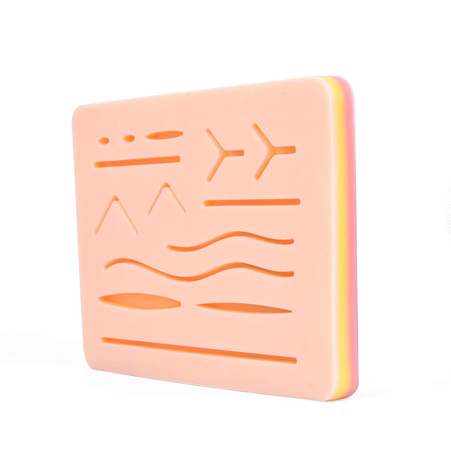 Medical Training Model -NOORMED Suture Practice Pad Three-Layer Silicone Skin-Size(cm):37x29x32