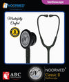 Steth-NOORMED Classic II Monitoring Stethoscope: Black Edition 9011