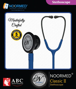 Steth-NOORMED Classic II Monitoring Stethoscope: Blue 9012