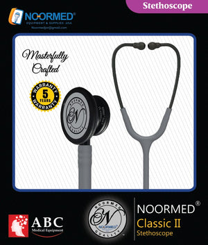 Steth-NOORMED Classic II Monitoring Stethoscope: Grey 9013