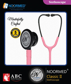 Steth-NOORMED Classic II Monitoring Stethoscope: Pink 9015