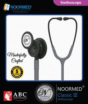 Steth-NOORMED Classic III Monitoring Stethoscope: Grey 9913